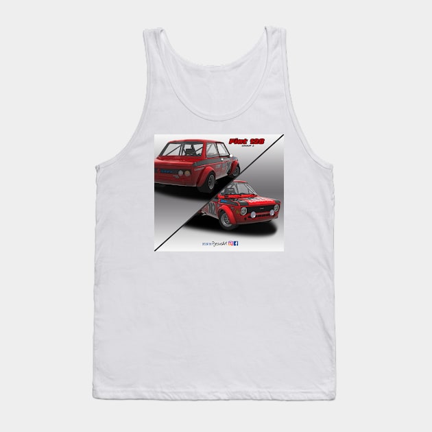 Fiat 128 Abarth Group 2 Tank Top by PjesusArt